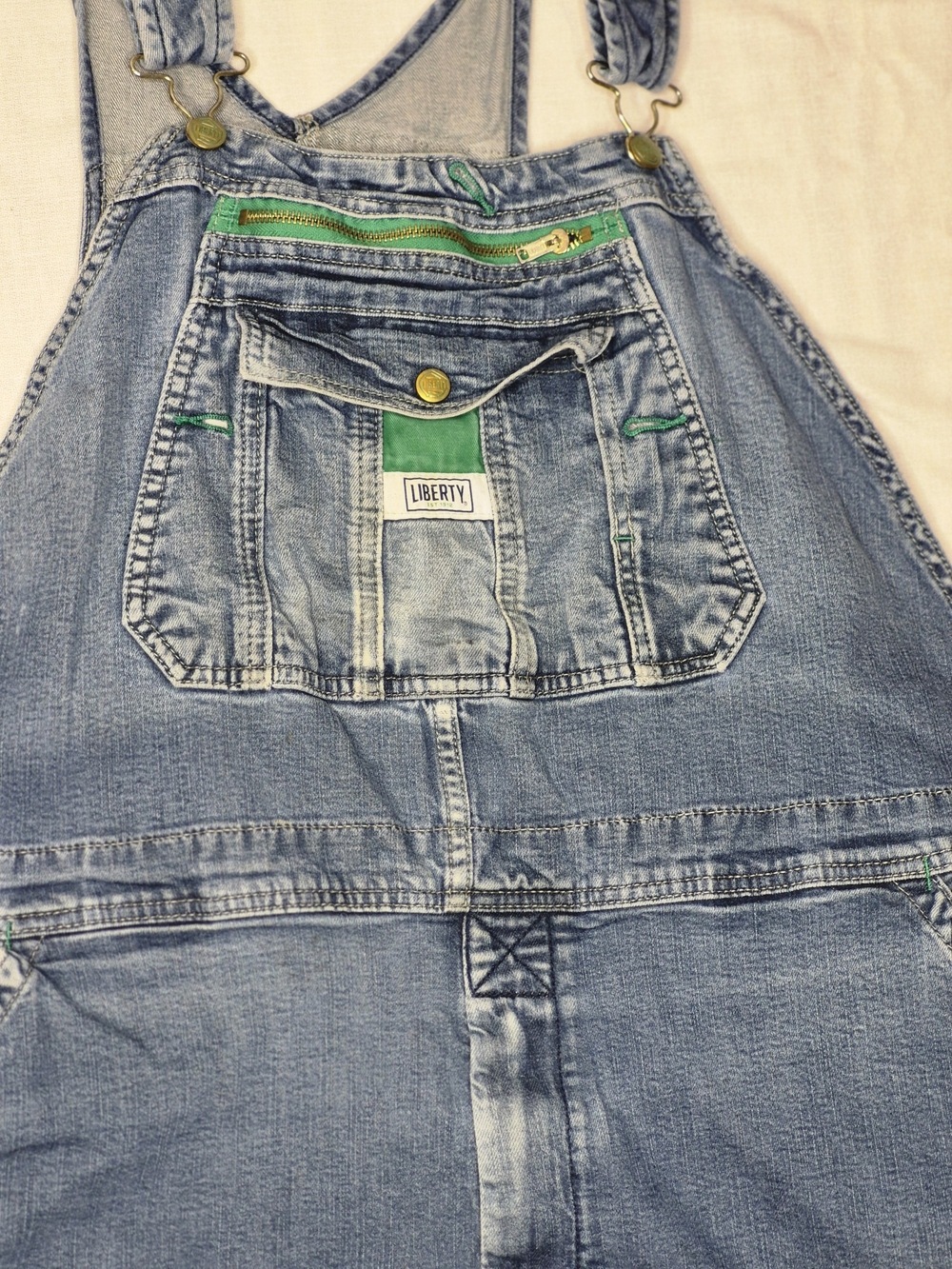 Vintage Liberty Denim Bib Overalls For Big Men. Men's 44×30